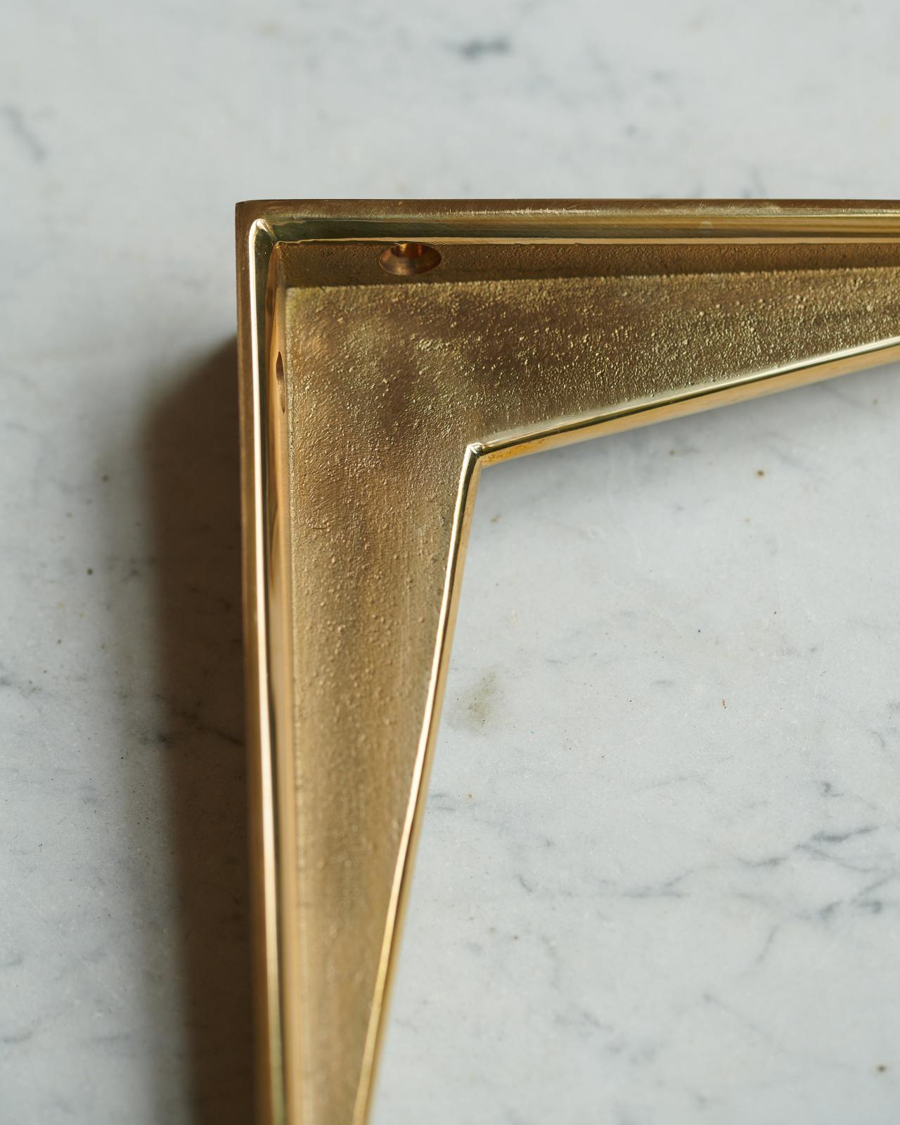 vintage brass shelf brackets